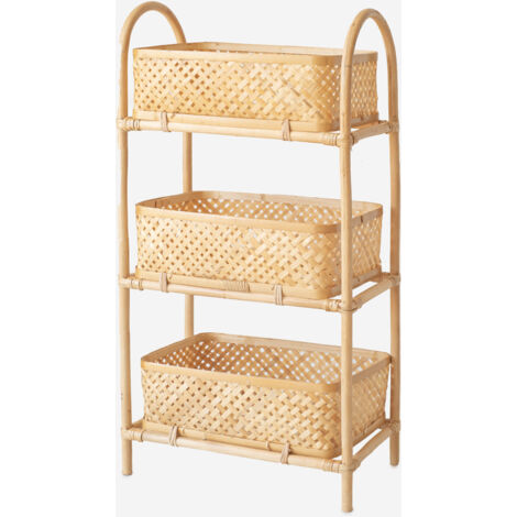 ESTANTE ALMACENAJE RATTÁN 45x25x91CM (1/2)