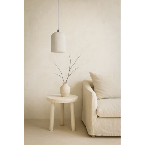 LÁMPARA COLGANTE BEIGE ESTILO WABISABI 20x20x60CM