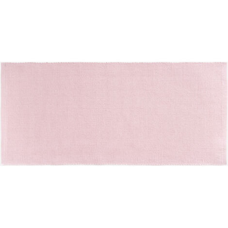 ESTERILLA YOGA ALGODÓN ORGÁNICO ROSA CLARO 80X200 CM