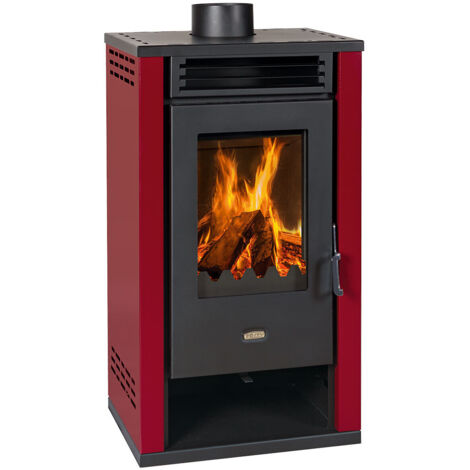 Poêle à bois avec four Prity K2 GT – 8,1 kW, Ivoire, Classe A+, Rendement 80,4 % (1/2)