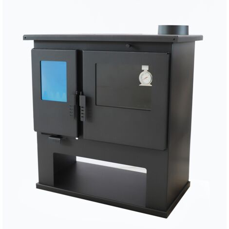 Poêle à Bois Verso CS Lite - 7,7 kW  Plaque Supérieure en Métal et Chauffage Efficace (1/5)