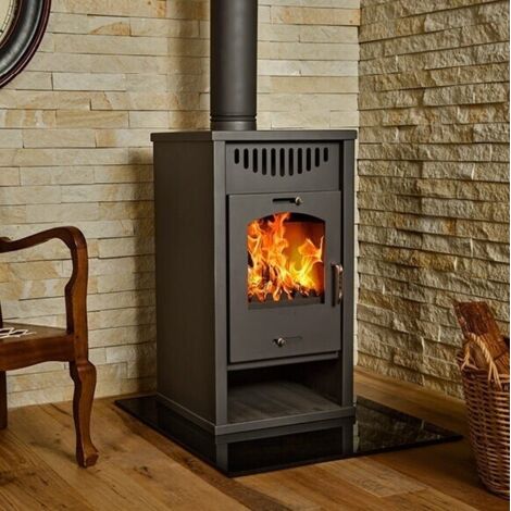 Holzofen V05 Deluxe E – 11,9 kW – Modernes Design und hohe Effizienz – Energieklasse A
