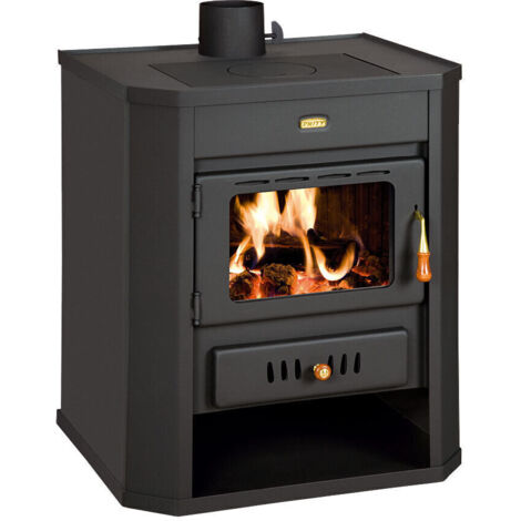 Holzofen Prity WD – 15,9 kW, Robustes Design, Graphitschwarz, Energieklasse A