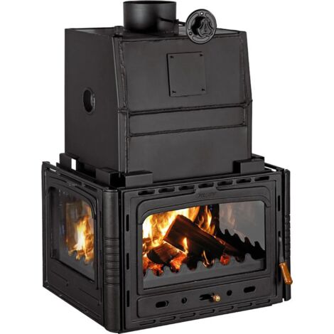 Wasserführender Kamineinsatz PRITY 3C W28  33,2 kW  28 L Heizkessel  Zentralheizung