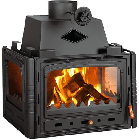 Kamineinsatz PRITY 3C  16 kW  A+  Gusstür  Ø200 mm
