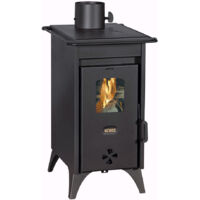 Prity Mini D Kaminofen 6,3 kW A Kleiner Holzofen graphitschwarz