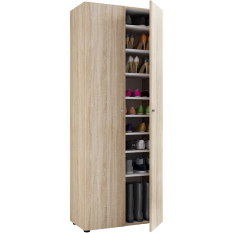 Meuble de grande chaussure en bois XXL Vandol 9 70x178x40 - VCM (1/3)