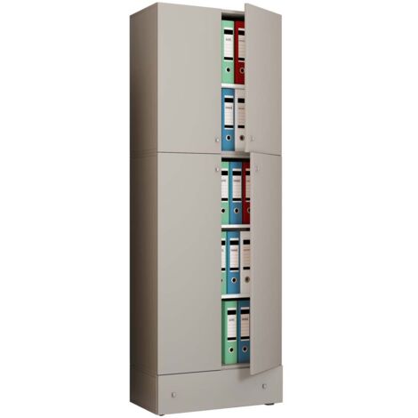 Armoire d'armoire de bureau Lona 5 pièces S 200x70x39 - VCM (1/3)