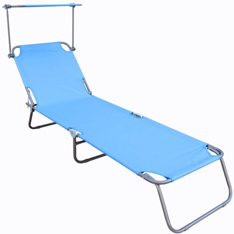 Séjour solaire Dach L. 185 x H. 24 x L. 55 cm Bleu