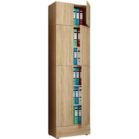 Armoire d'armoire de bureau Lona 5 pièces AS 240x70x39 - VCM (1/3)