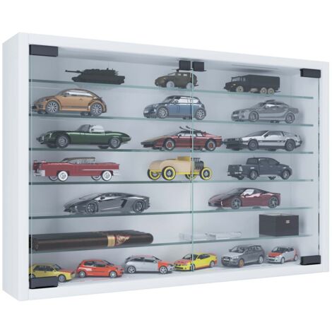 Vitrine murale Mandosa H. 40 x L. 60 x P. 10 cm Blanc
