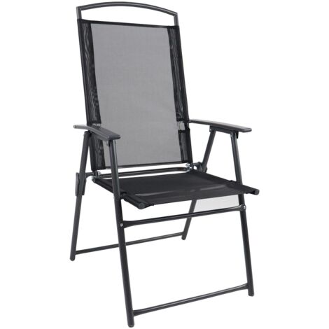 Chaise de jardin 2 pièces Chaise haute Chaise pliante 105x61x56 - VCM (1/4)