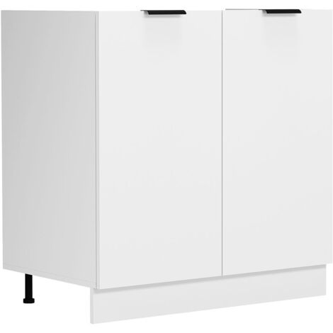 Meuble évier cuisine largeur 80 cm Fasola 82x80x46 - VCM