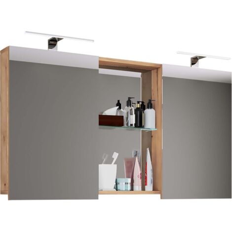 Miroir armoire miroir Budasi avec étagère 59x11212 - VCM (1/4)