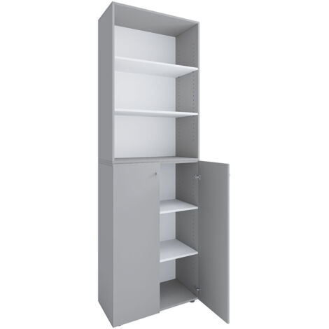 XL Wood Grande armoire à chaussures Lona 6 220x70x40 - VCM (1/3)