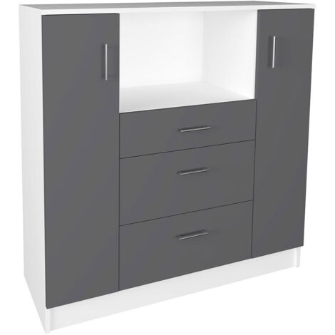 Mobilier de cuisine submergé Esilo H. 110 x L. 109 x P. 40 cm Blanc / Anthrazit