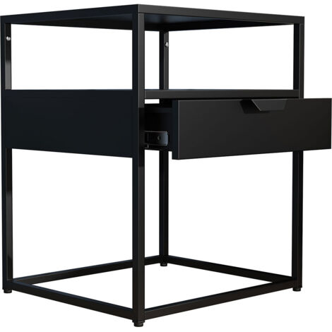 Table de chevet en métal Flokas M 55x45x40 - VCM (1/5)