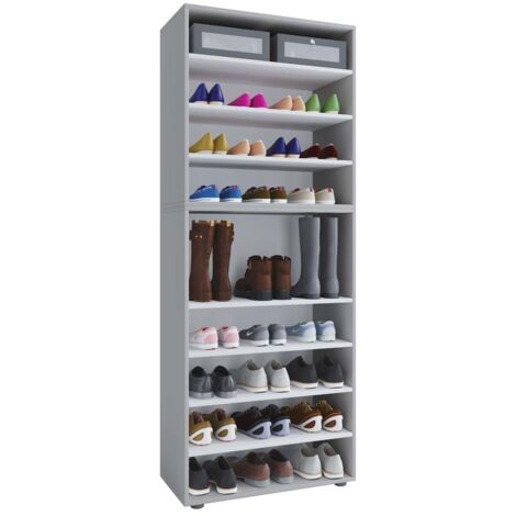 Grande armoire à chaussures porte-chaussures Lona 9 183x70x37 - VCM (1/2)