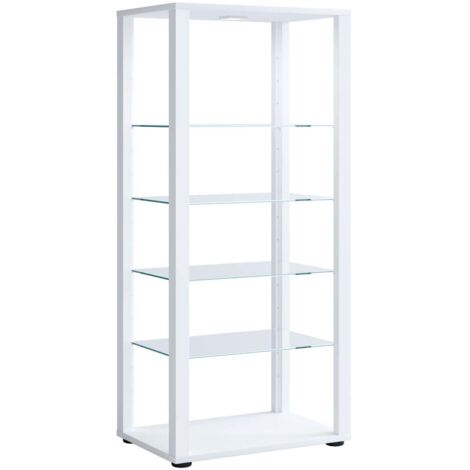 Ebuy24 – Vitrine ouverte sans verre H. 115 x L. 52 x P. 35 cm – 4 villages variables – Installation murale sécurisée – Design intemporel (1/3)