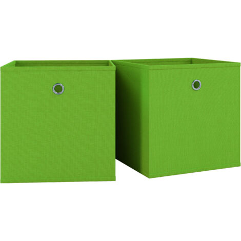 Lot de 2 boîtes pliantes Boîtes de pliage 28x27x27 - VCM (1/3)