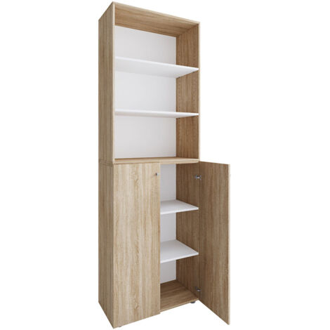 Armoire de bureau Armoire Étagère Lona 6f 220x70x40 - VCM (1/4)