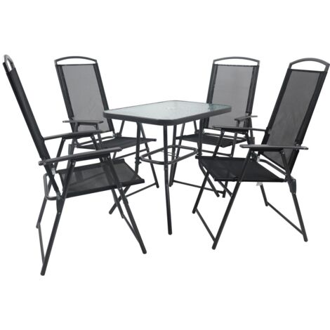 Ensemble de meubles de jardin de groupe de sièges de 5 pièces 80 105x80x56 - VCM (1/5)