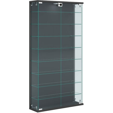 Vitrine murale Relas H. 114 x L. 59 x P. 17 cm Anthracite