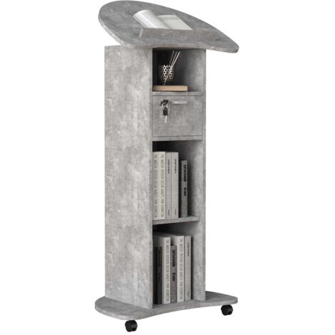 Rouleaux Redola de console de haut-parleur de bureau debout en bois 110x56x37 - VCM (1/5)