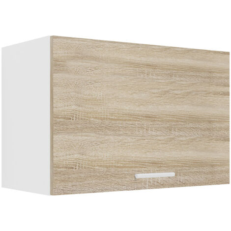 Ebuy24 – Meuble haut de cuisine Esilo H. 40 cm – L. 60 cm – P. 31 cm – VCM robuste – Blanc/Sonoma Eiche – Compatible série VCM Esilo (1/5)