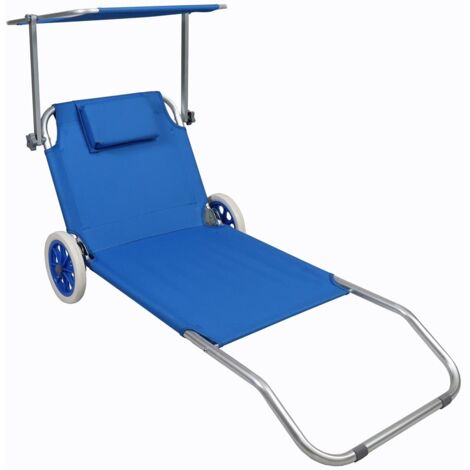 Séjour solaire Dach Ca. L. 165 x H. 16 x L. 65 cm Bleu (1/5)