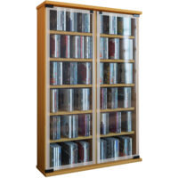 Etagère CD/DVD média Galerie H. 92 x L. 60 x P. 18 cm Enregistrer