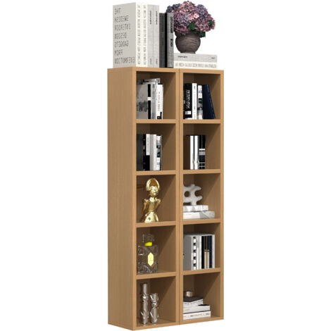Madera CD DVD Estante de almacenamiento Megosa S 187x20x17 - VCM