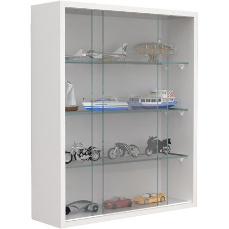 Estuche de cristal VCM colgante  Estuche de cristal con vidrio de seguridad ESG  Dimensiones aprox. AL. 60 x AN. 50 x P. 15 cm  Gabinete colgante de vidrio  Moderno y ahorro de espacio  Vitrina de vid