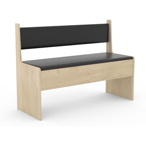 Banco de esquina de madera VCM con pecho Esal ancho 110 cm (antracita / roble de miel)
