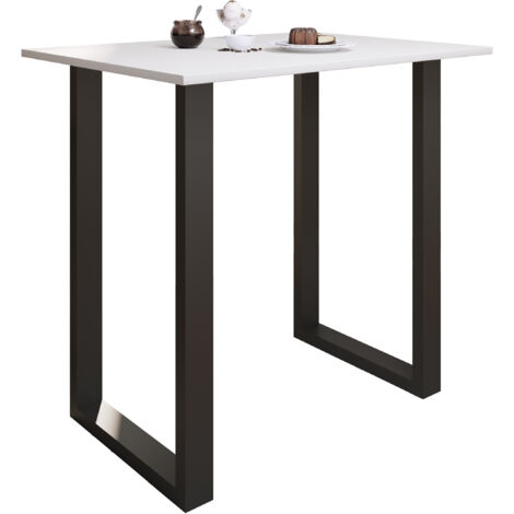 Tavolo da bar VCM Tresen Tavolo in stand Tavolo alto Tavolo Bartresen - Xona 110x80 cm (Nero / Bianco)