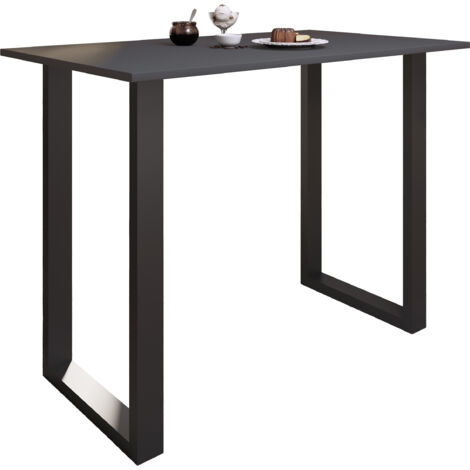 Tavolo bar VCM  Tresen  Tavolo in stand  Tavolo alto  Tavolo Bartresen - Xona 140x80 cm (Nero / Antracite)