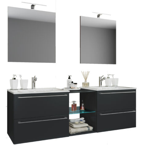 3 pz. Lavabo da bagno Badinos XXL 91x157x46 - VCM