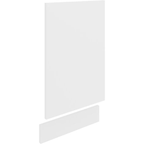Pannello anteriore VCM Mobili da cucina Larghezza 45 cm Lavastoviglie Pannello Lavastoviglie Lavastoviglie Frontale - Esilo (Bianco)