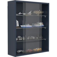 Vetrina in vetro VCM appesa Vetrina vetrata con vetro di sicurezza ESG Dimensioni ca. A. 60 x L. 50 x P. 15 cm Vetri pensili Moderno e salvaspazio Vetrina in vetro - Drivalo M (antracite)