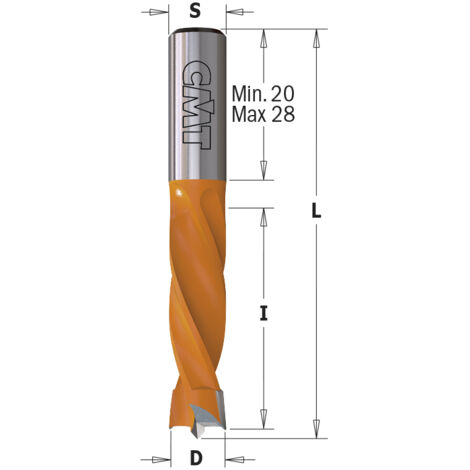 306.080.11 PUNTA FORATRICE F/CIECO HW S=8X20 D=8X30X55.5 DX (1/2)