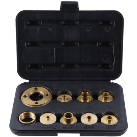 CMT-TGA KIT 7 BOCCOLE GUIDA C/ANELLI +ADATTATORE (10pz) X FRESATRICI