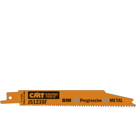 JS123XF-5 5 LAME SEGHETTO X METAL BIM 150x1.8-3.2x8-14TPI (SS/MILLED) (1/4)