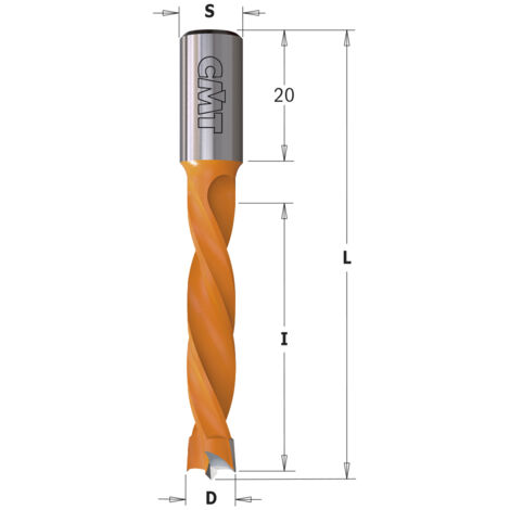 309.160.11 PUNTA FORATRICE F/CIECO HW S=10x20 D=16X43X70 DX