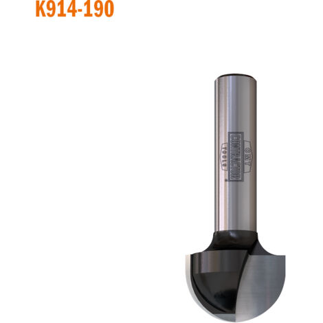K914-190 FRESA RAGGIO CONVESSO HW Z2 S=8 D=19x12.7x46 R=9.5 DX