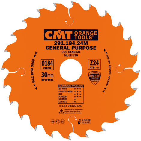 291.184.24M LAME POUR VEINE LONGUE/TRANSVERSALE HW 184x2,6/1,6x30 Z24 ATB