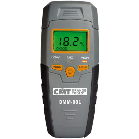 CMT – DMM001 Hygromètre numérique – Détecteur d'humidité pour bois et matériaux de construction – Plage 5-50% bois, 1.5-33% matériaux
