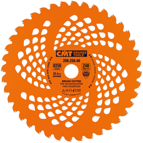 298.250.40 LAME POUR DeBROUSSAILLEUSE HW 250X2.0/1.4X25.4+20 Z40 8°ATB (1/4)