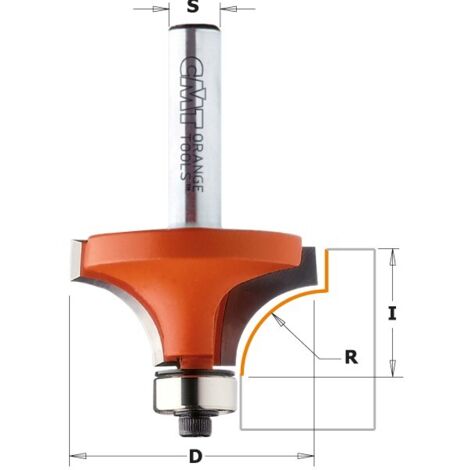 938.190.11 R.FRAISE CONCAVE AVEC ROULEMENT HW S=8 D=19.1x12.7x54 R=3.2 DX