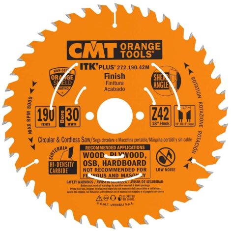 272.190.42M LAME CIRCULAIRE (ULTRA ITK) 190X1.3X30   Z=42