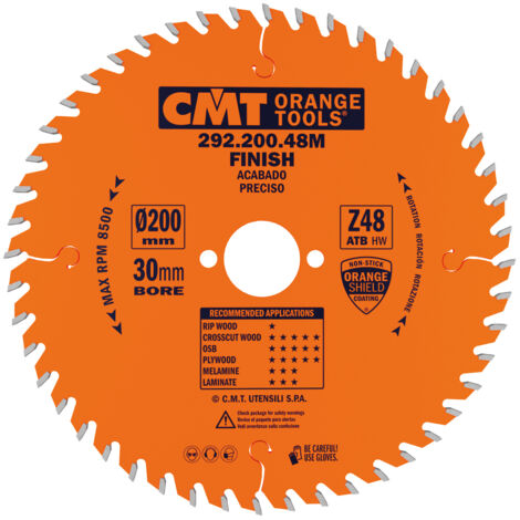 292.200.48M LAME DE COUPE DE PRÉCISION HW 200x2,8/1,8x30 Z48 ATB